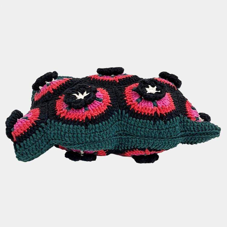 Pre Owned Marni Multicolor Fabric Knit Market Bag