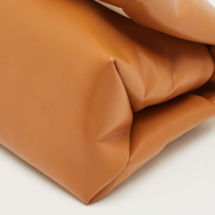 Pre Owned Marni Tan Leather Prisma Shoulder Bag