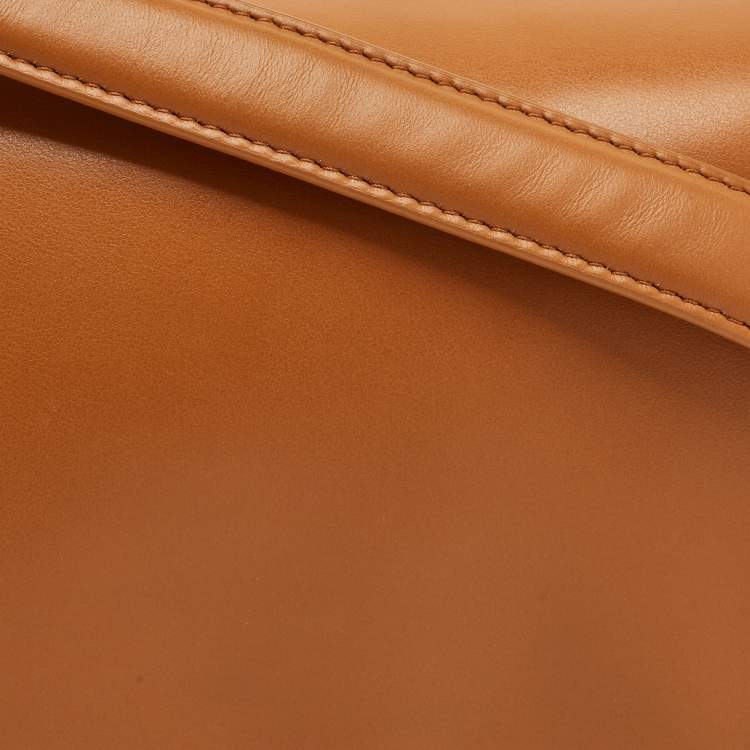 Pre Owned Marni Tan Leather Prisma Shoulder Bag