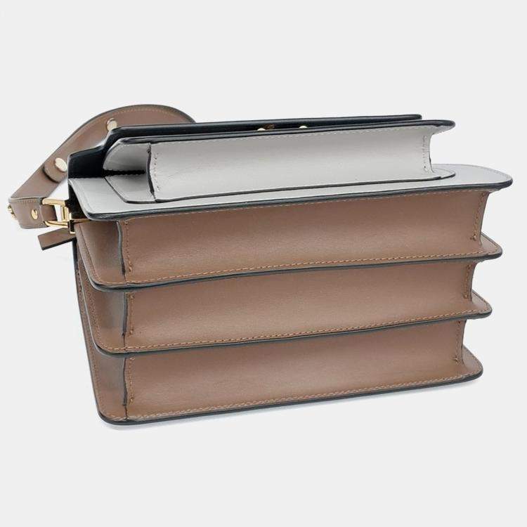 مملوكة مسبقًا Marni Black Grey Leather trunk bag