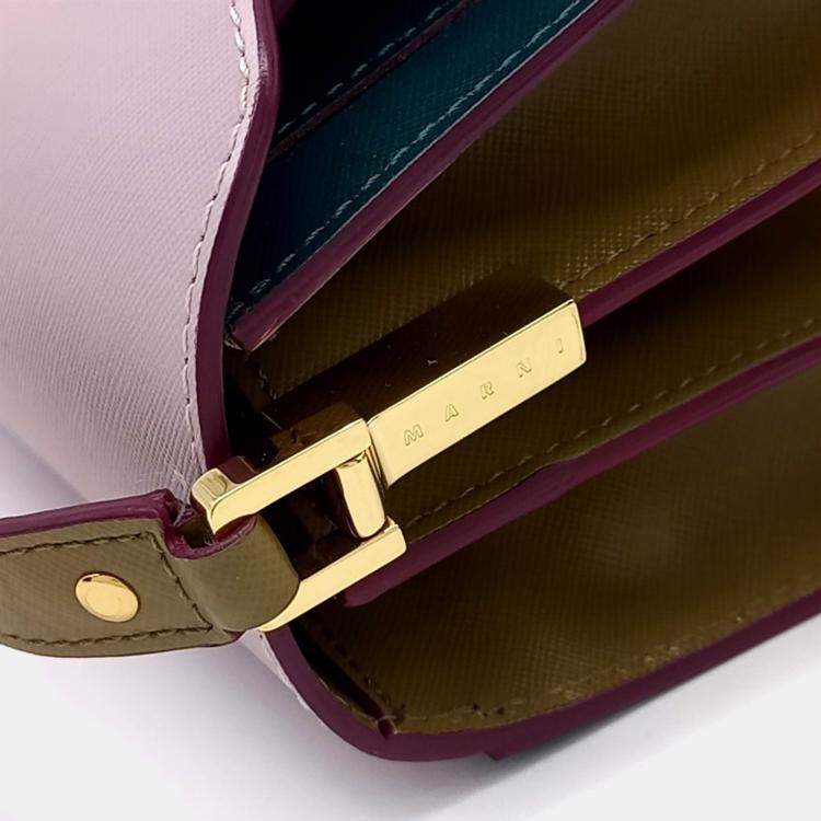 Pre Owned Marni Blue/Pink Leather trunk bag