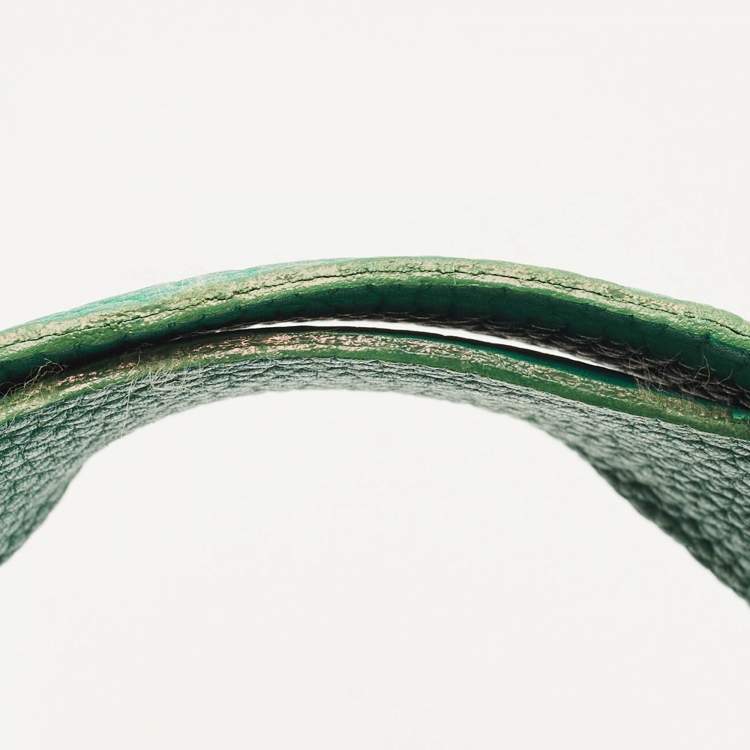 Pre Owned Marni Green Leather Vertical Tote