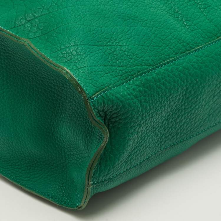 Pre Owned Marni Green Leather Vertical Tote