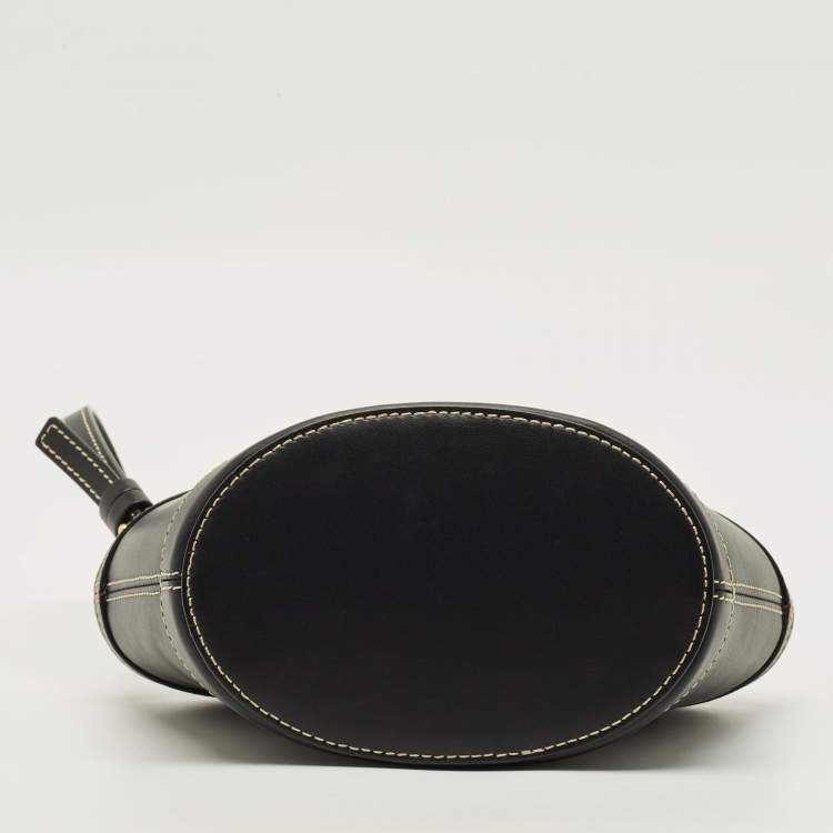 Pre Owned Marni Tropicalia Micro Black Leather Tote