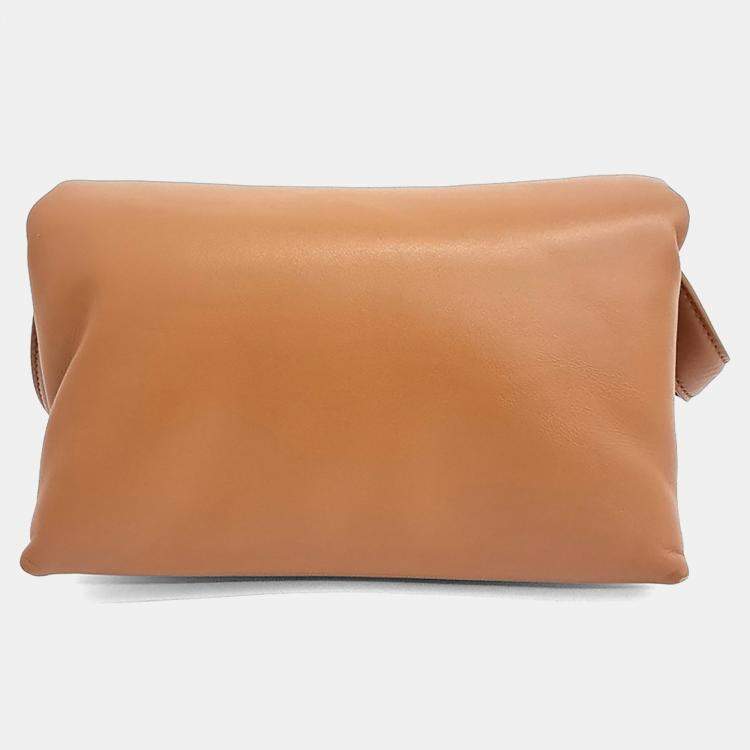 Pre Owned Marni Brown Leather Prisma Shoulder Bag Small