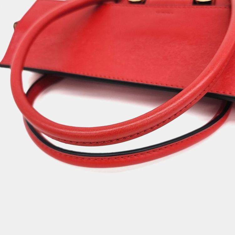 مملوكة مسبقًا Marni Red Leather Marni tote and shoulder bag