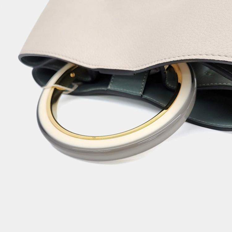 مملوكة مسبقًا Marni Cream Leather Marni Pannier Tote and Crossbody Bag