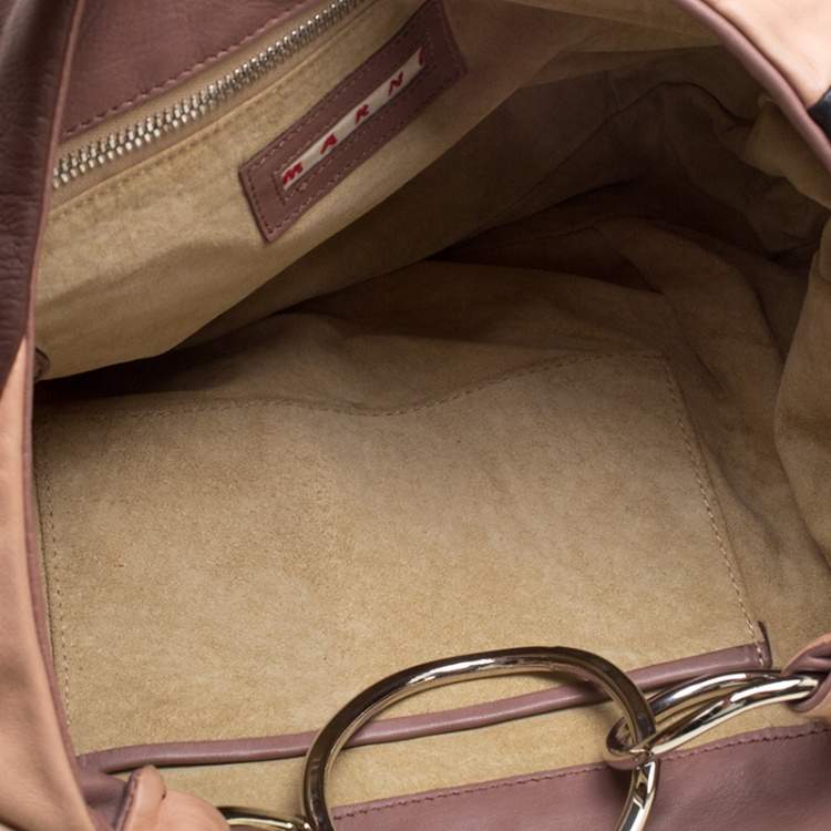 مملوكة مسبقًا Marni Multicolor Leather Hobo