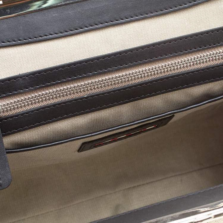 Pre Owned Marni Dark Grey Python Frame Bag