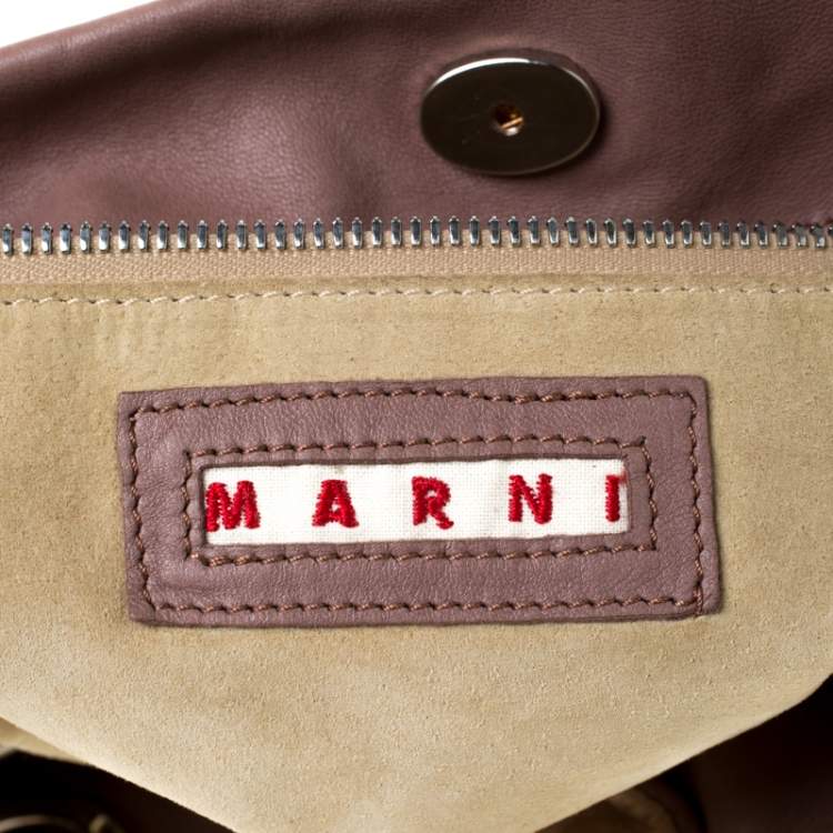 مملوكة مسبقًا Marni Multicolor Leather Hobo