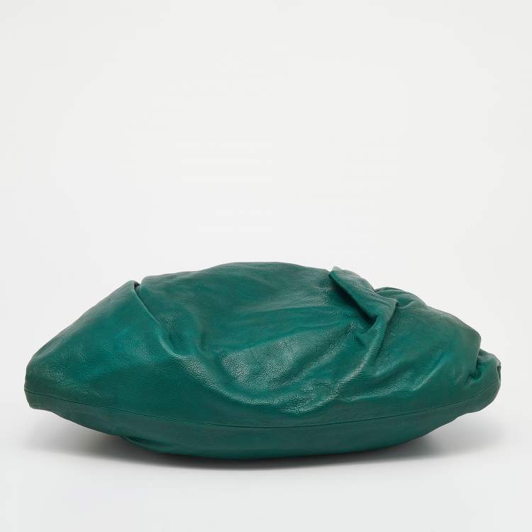 Pre Owned Marni Green Leather Frame Embellished Shoulder Bag