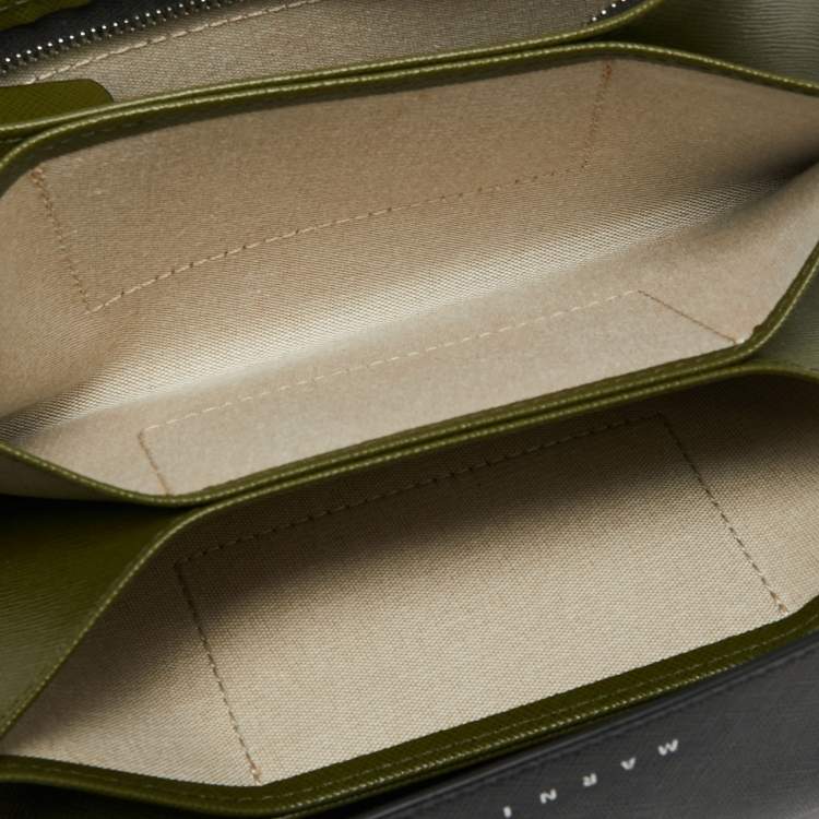 Pre Owned Marni Multicolor Leather Fold Over Pochette Bag