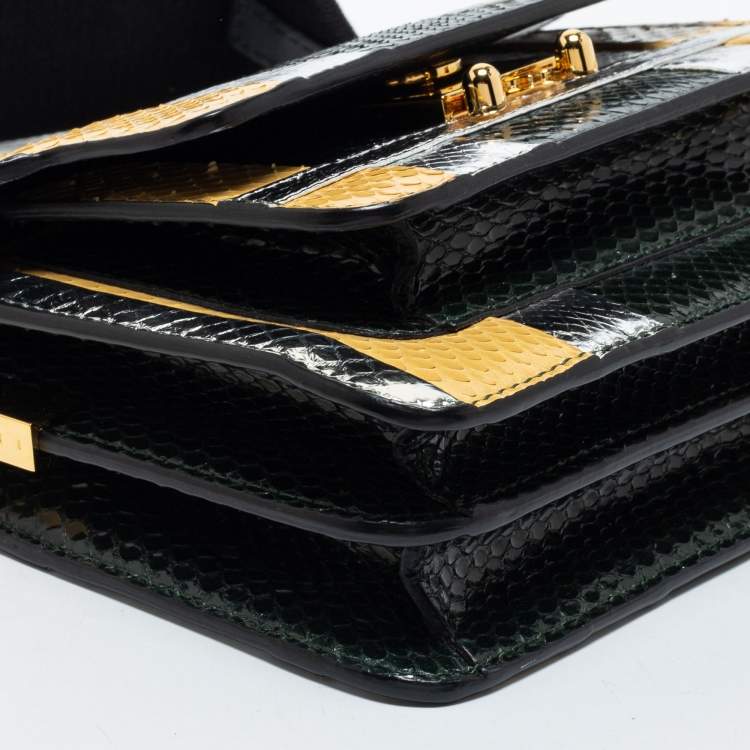 مملوكة مسبقًا Marni Multicolor Python Trunk Crossbody Bag