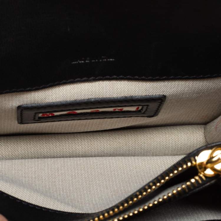 مملوكة مسبقًا Marni Multicolor Python Trunk Crossbody Bag