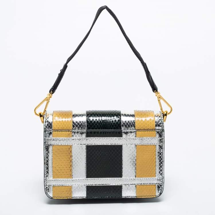 مملوكة مسبقًا Marni Multicolor Python Trunk Crossbody Bag