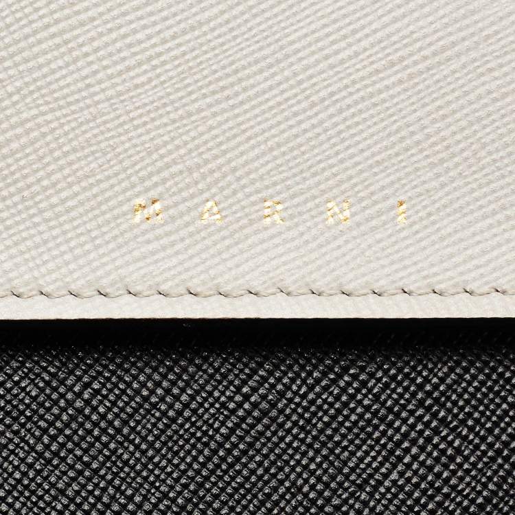 Pre Owned Marni Tricolor Leather Flap Crossbody Bag