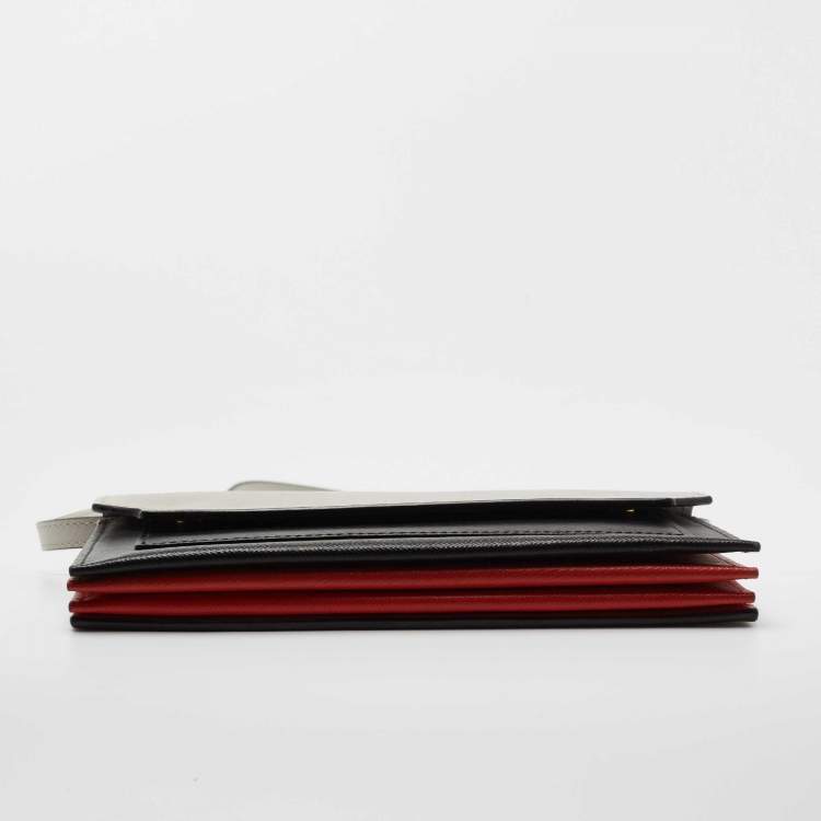 Pre Owned Marni Tricolor Leather Flap Crossbody Bag