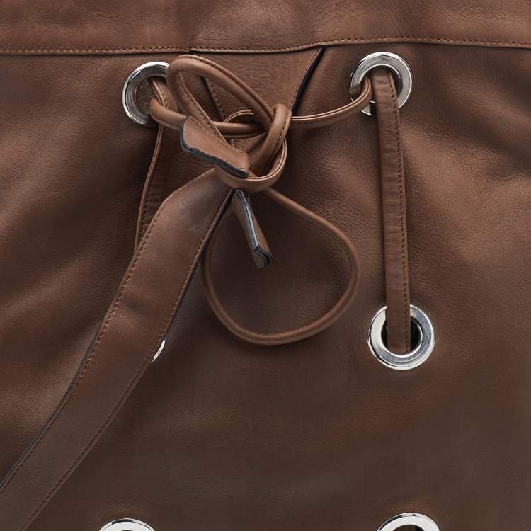 Pre Owned Marni Brown Leather Tote