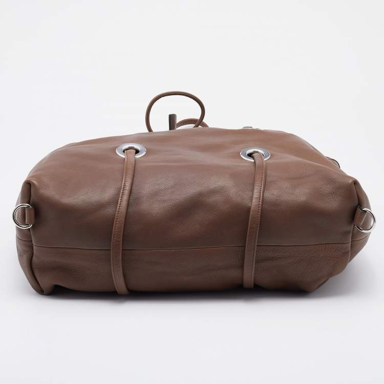 Pre Owned Marni Brown Leather Tote