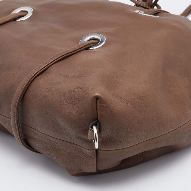 Pre Owned Marni Brown Leather Tote