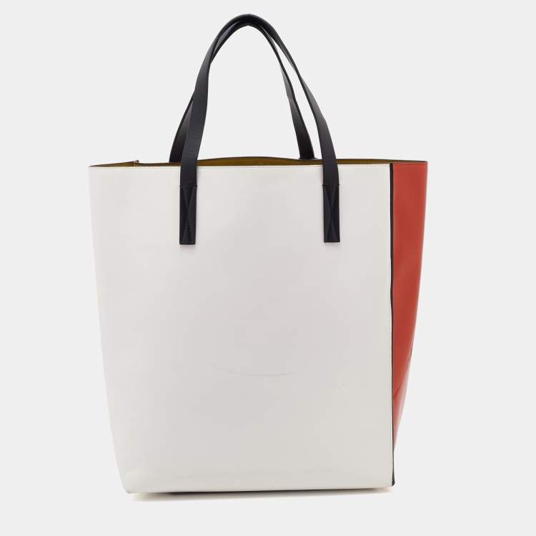 Pre Owned Marni Multicolor Patent Leather Shopper Tote