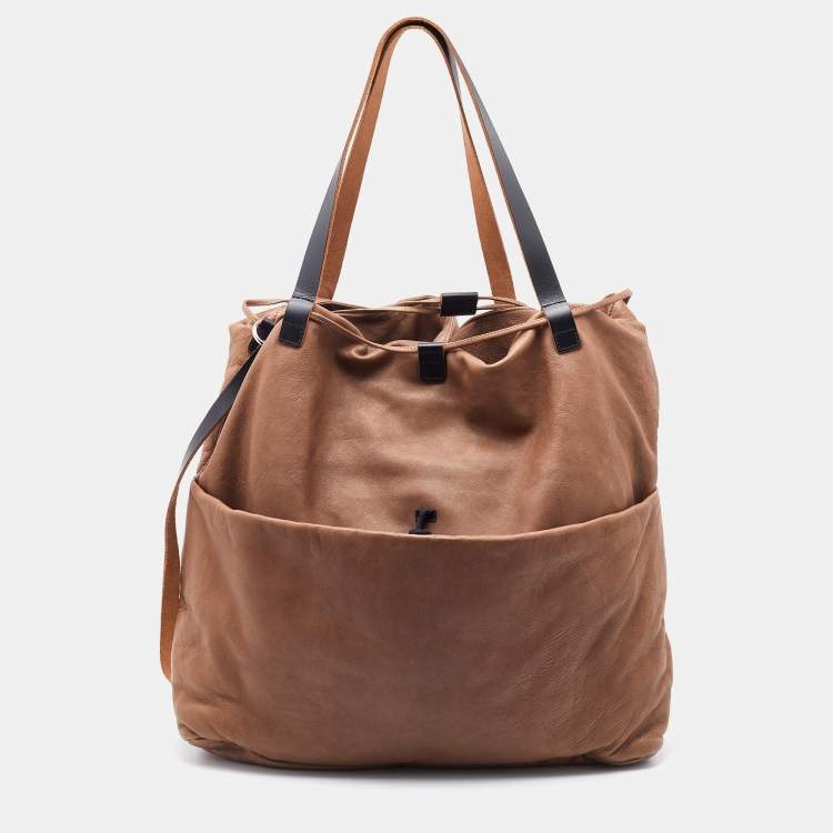 Pre Owned Marni Brown Leather Tote