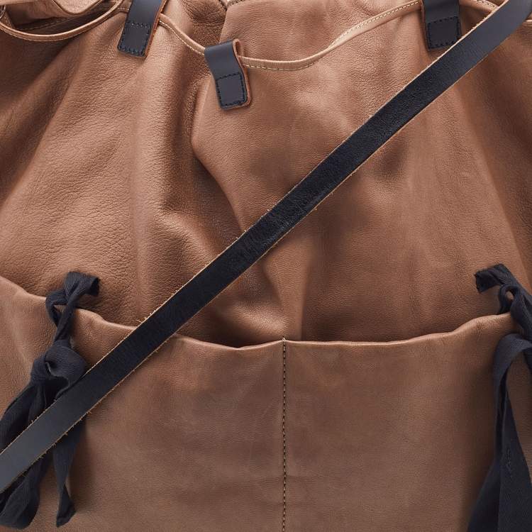 Pre Owned Marni Brown Leather Tote