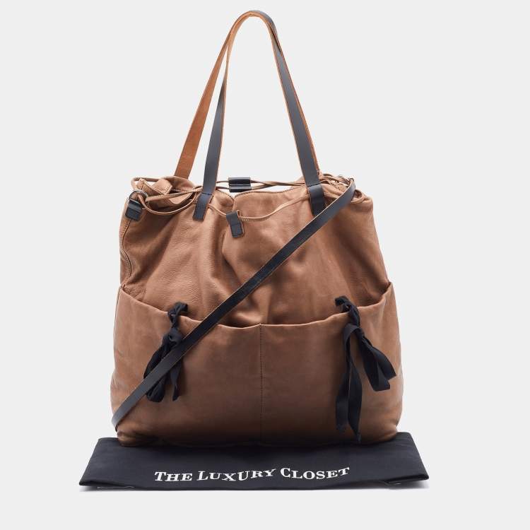 Pre Owned Marni Brown Leather Tote