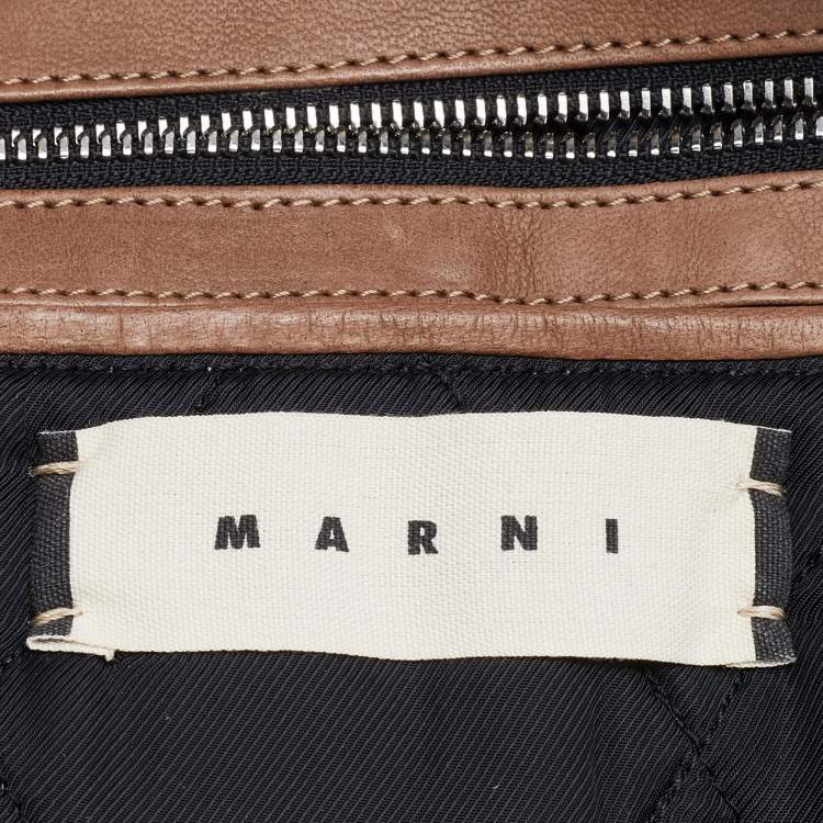 Pre Owned Marni Brown Leather Tote