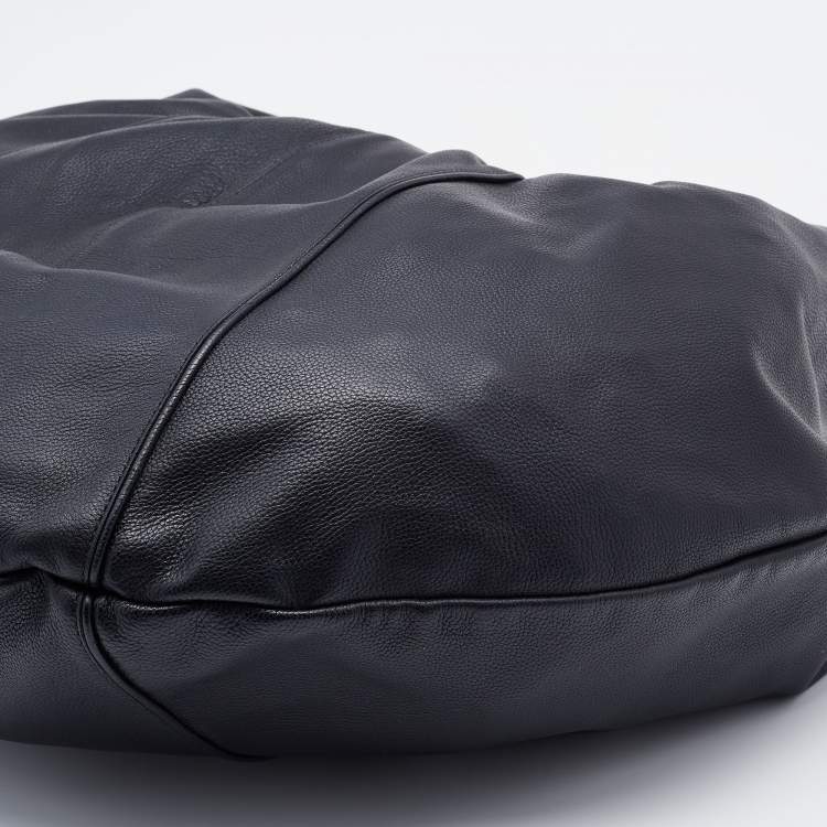 Pre Owned Marni Black Leather Oversized Hobo