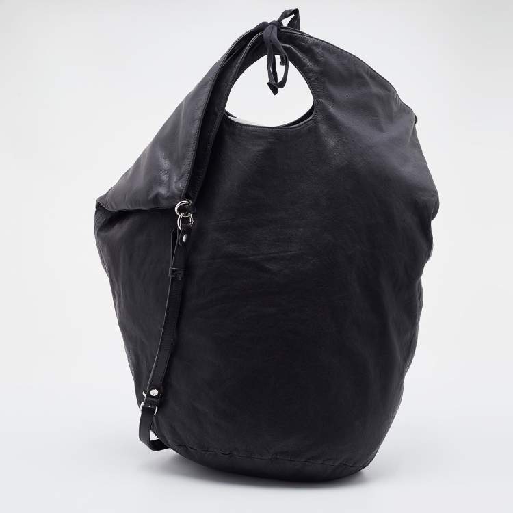 مملوكة مسبقًا Marni Black Leather Bucket Shoulder Bag