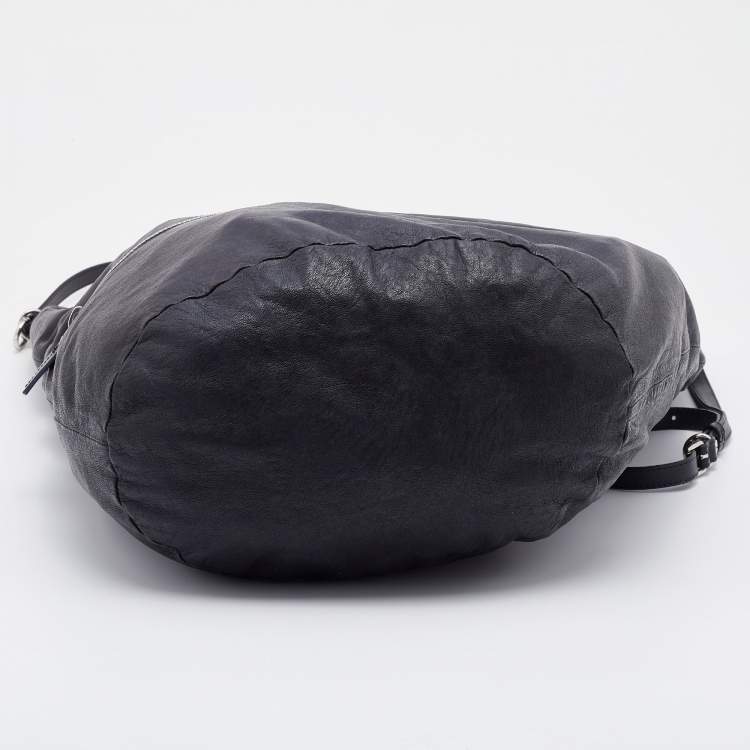 مملوكة مسبقًا Marni Black Leather Bucket Shoulder Bag