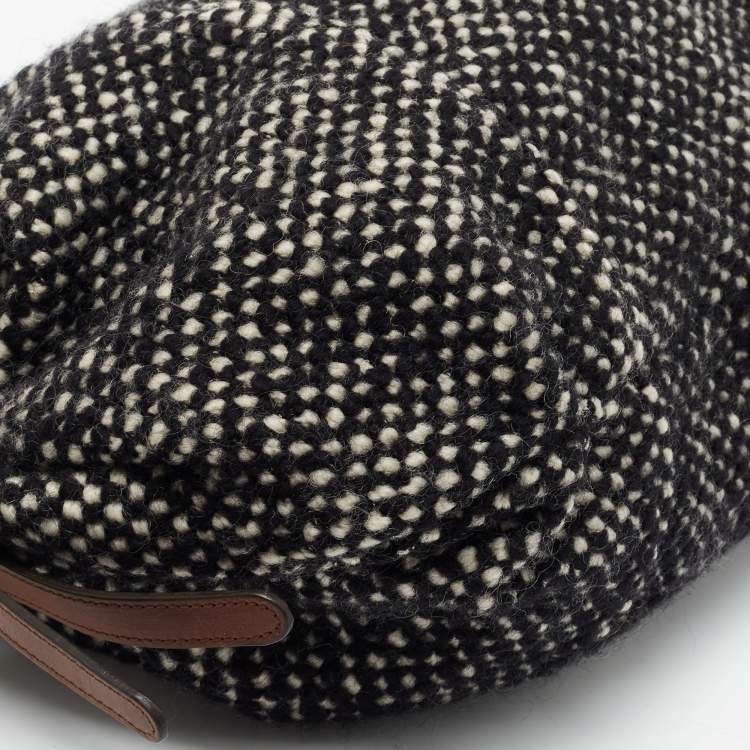 مملوكة مسبقًا Marni Black/White Woven Wool Shoulder Bag
