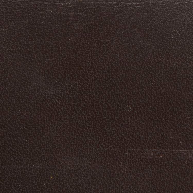 Pre Owned Marni Dark Brown Leather Card Holder