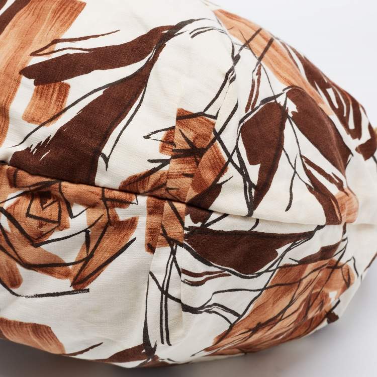 Pre Owned Marni Multicolor Print Fabric Rope Hobo