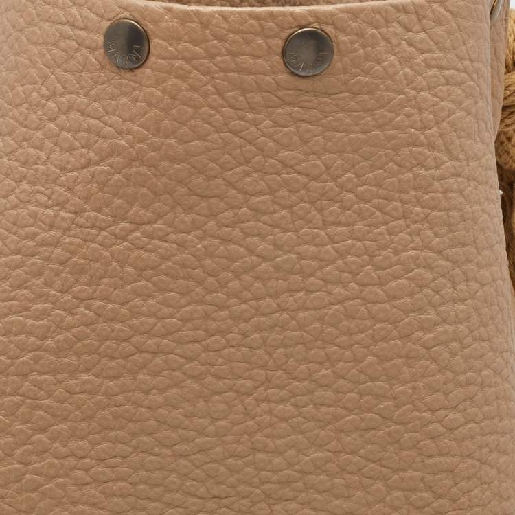 Pre Owned Marni Beige Leather Crystal Embellished Hobo