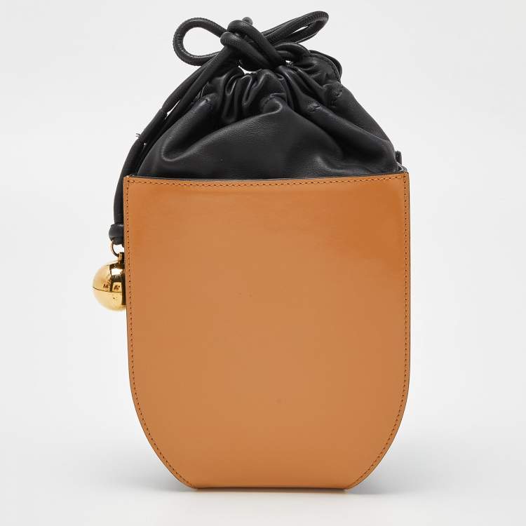 Pre Owned Marni Multicolor Leather Coffer Drawstring Clutch Bag