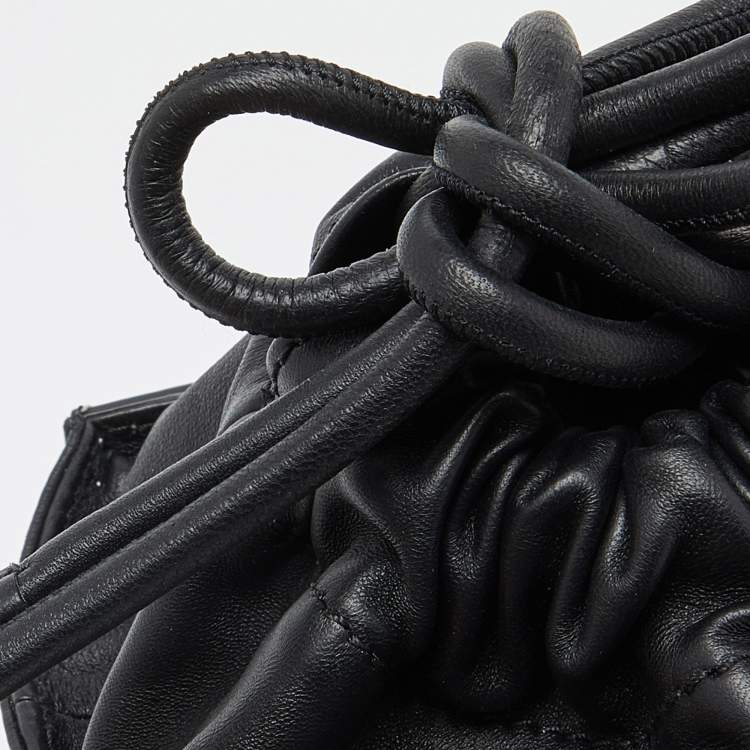 Pre Owned Marni Multicolor Leather Coffer Drawstring Clutch Bag