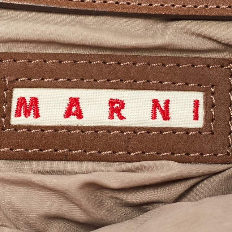 Pre Owned Marni Green Fabric Frame Clutch