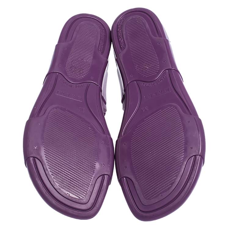 Pre Owned Marni Purple Jelly Slingback Sandals Size 36