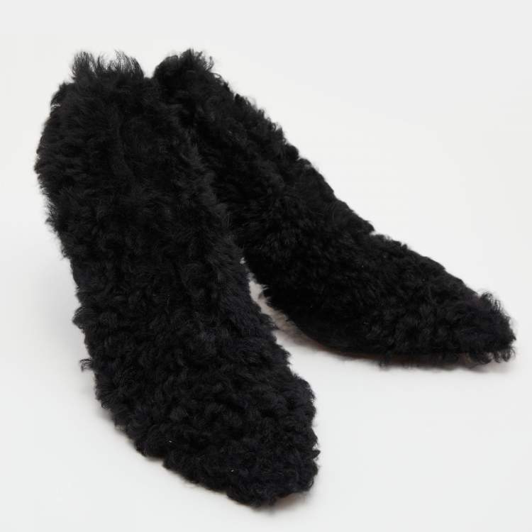 مملوكة مسبقًا Marni Black Shearling Pumps Size 37