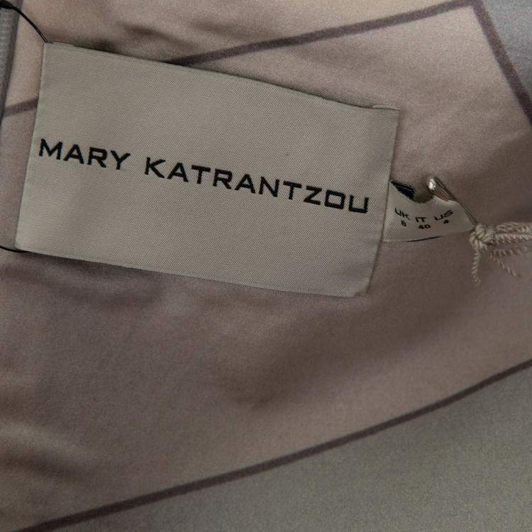 Pre Owned Mary Katrantzou Multicolor Lurex Insert Jacquard Desert Walker Sleeveless Lupin Dress S