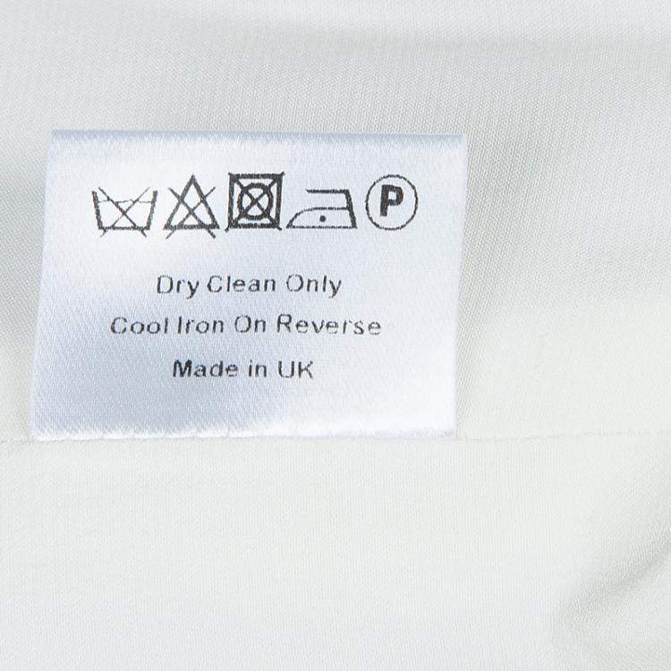 Pre Owned Mary Katrantzou White Textured Vest M