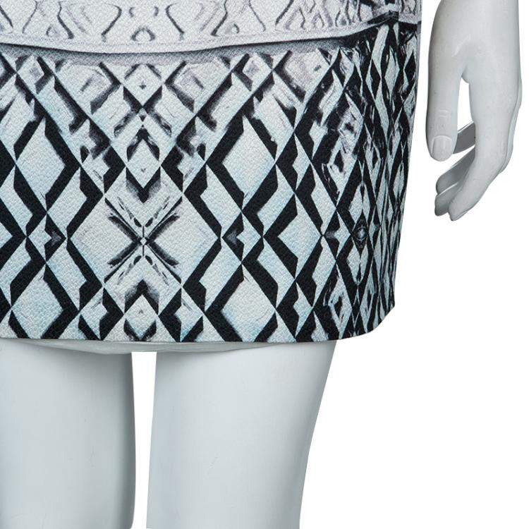 Pre Owned Mary Katrantzou Printed Strapless Dress M