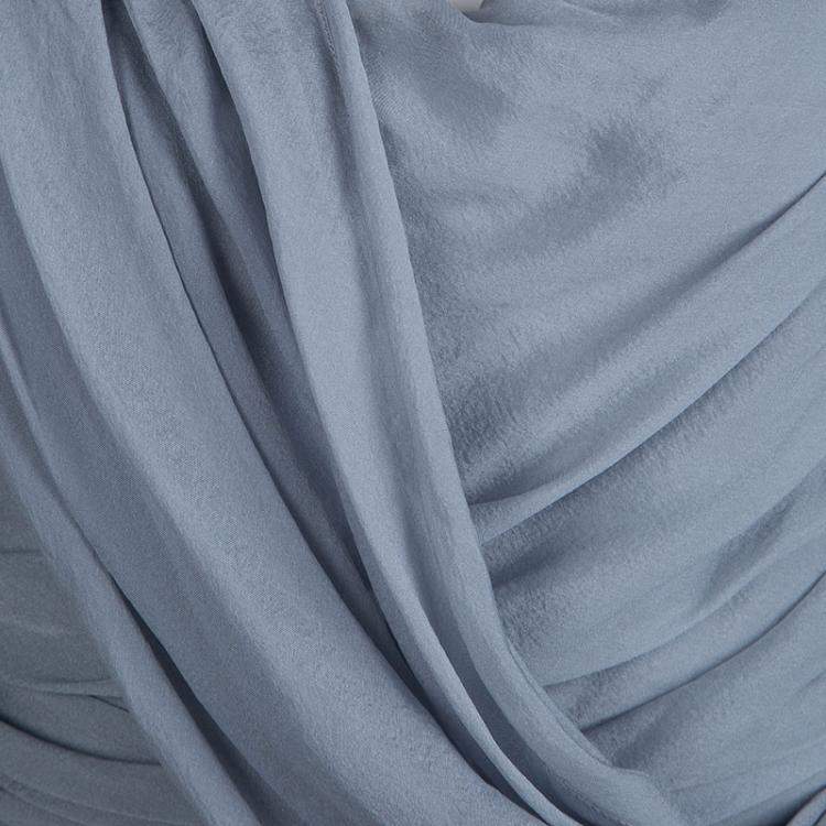 Pre Owned Matthew Williamson Grey Silk Draped Asymmetric Embellished Gown M