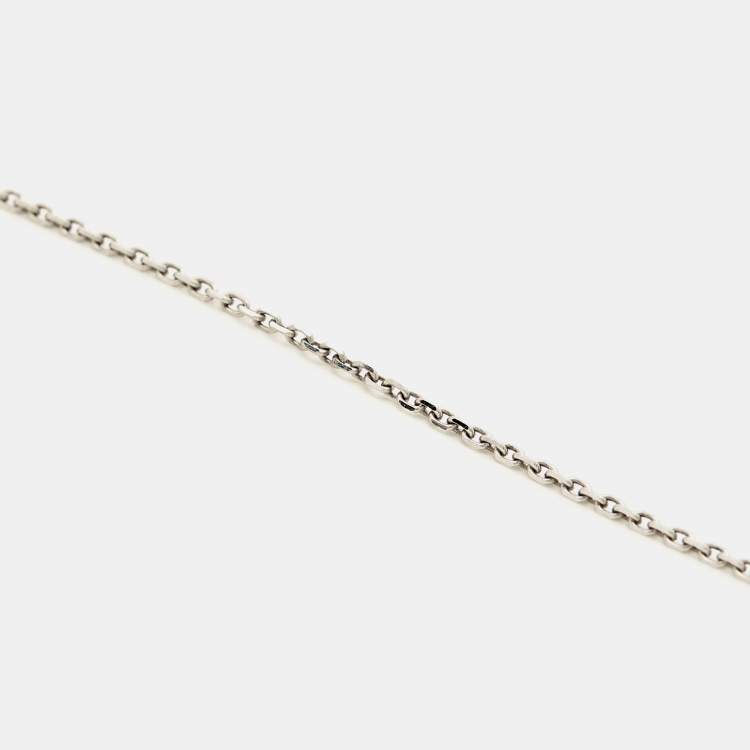 Pre Owned Mauboussin Valentin For You Star Diamond 18k White Gold Necklace