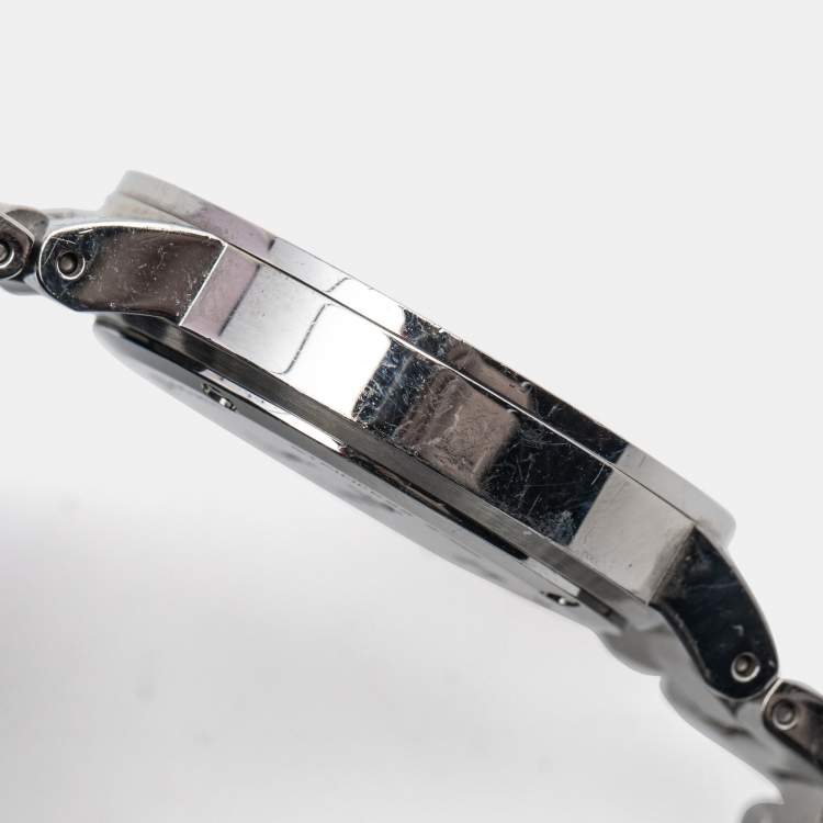 Pre Owned Mauboussin Silver Mother of Pearl Stainless Steel Amour le Jour se Leve 9112100 Women's Wristwatch 31 mm