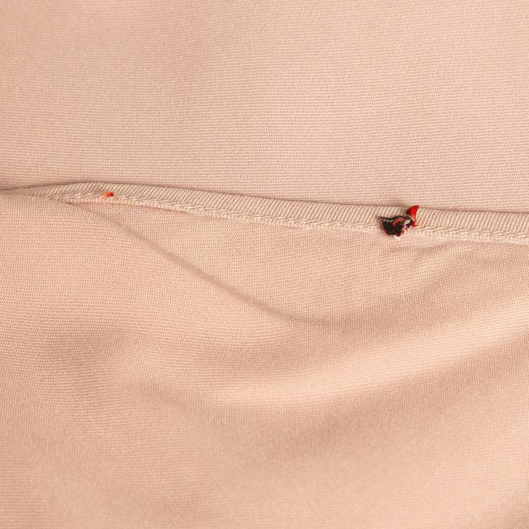 Pre Owned Max & Co. Blue Plisse Tulle Sheer Top and Skirt Set M