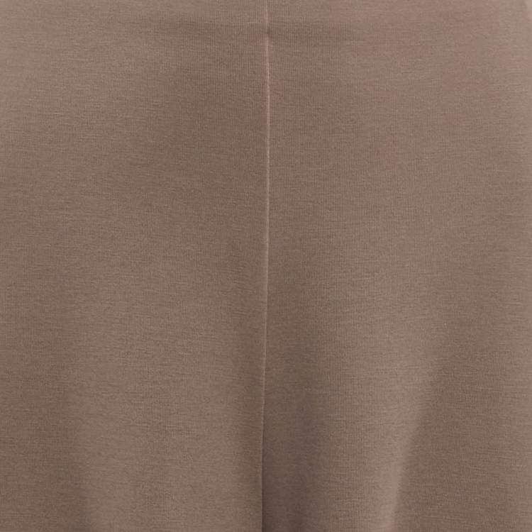 Pre Owned Max Mara Mauve Jersey Wide Leg Esperia Trousers M