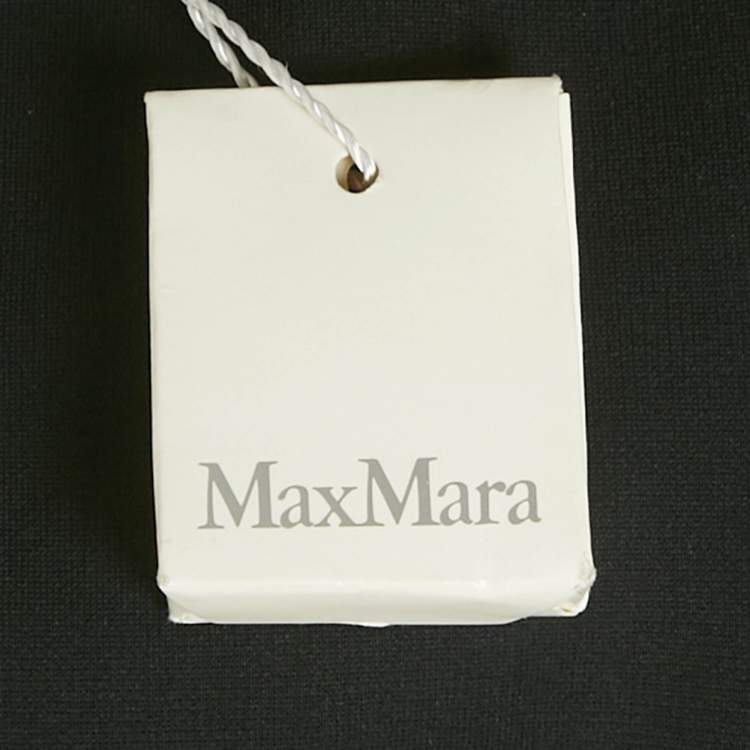 Pre Owned Max Mara Black Crepe Trousers M